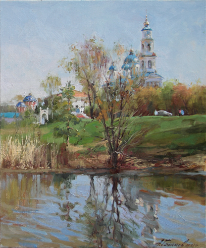 Painting by the artist Azat Galimov.Spring morning. Chistopol.