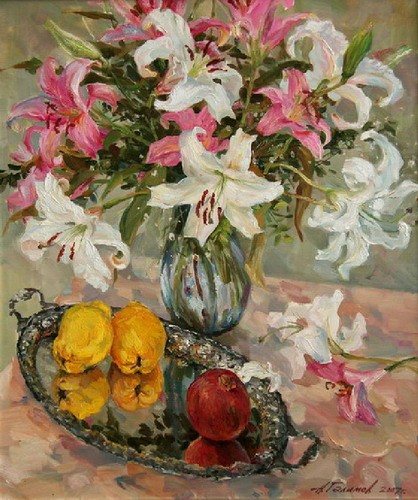Painting Azat Galimov.Bouquet.