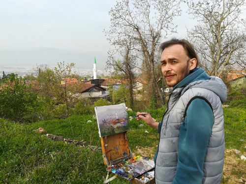 Sergei Lyubimov. Plein air in Turkey 2018. Cumalikizik.