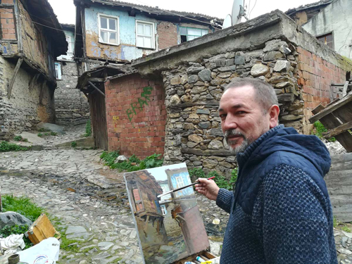 Ildar Ahmetvaliev. Plein air in Turkey 2018. Cumalikizik.