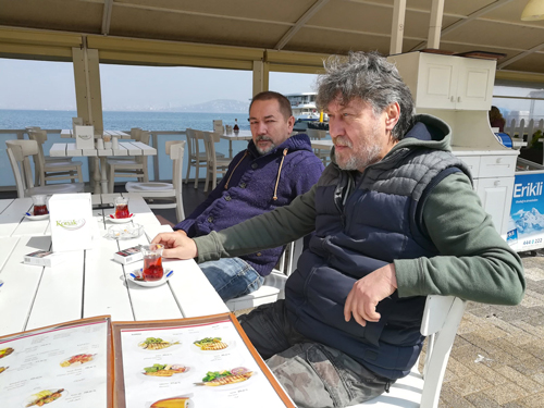 Azat Galimov and Ildar Ahmetvaliyev. Plein air in Turkey 2018. Buyukada.