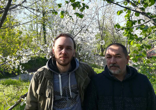 Sergei Lyubimov and Ildar Ahmetvaliev. Plein air in Turkey 2018. Cumalikizik.