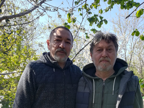 Ildar Ahmetvaliev and Azat Galimov. Plein air in Turkey 2018. Cumalikizik.