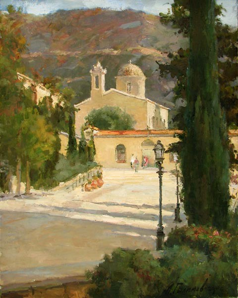 Painting Azat Galimov. Cyprus. 