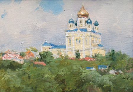 Fragment of painting by Azat Galimov 