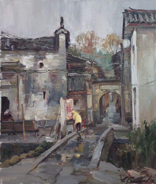 Painting Azat Galimov. Landscapes China. 