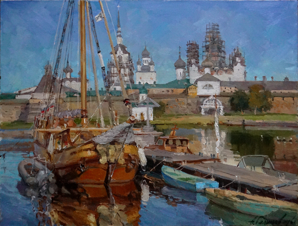 Artworks by Azat Galimov for sale. Russian landscape. Solovetsky Islands