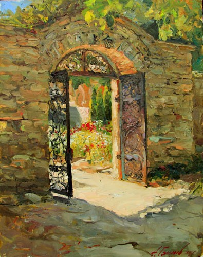  Картина Азата Галимова Врата в Гефсиманский сад. Балчик.Продажа картин