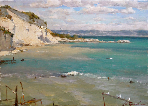  Картина Азата Галимова Песок и море. Кранево. Болгария. 