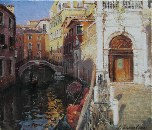 Paintings Azat Galimov.A sunny day. Castello, Venice.