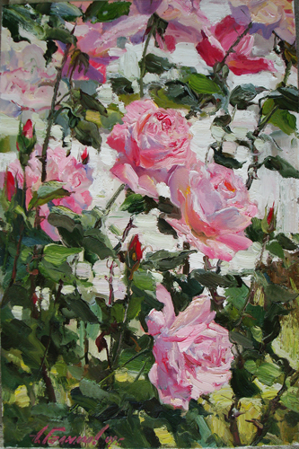 Painting Azat Galimov. Roses.