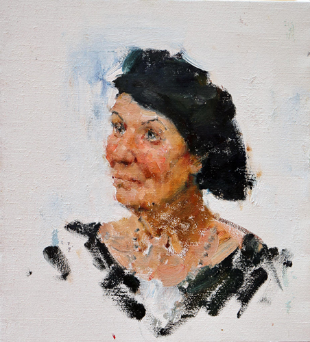 Portrait of Asya Pekurovskaya in Maryino. 2015