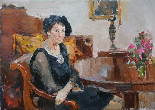 Portrait of Asya Pekurovskaya in Maryino. 2015