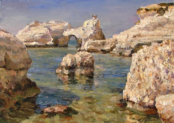 Painting Azat Galimov. Cyprus. 