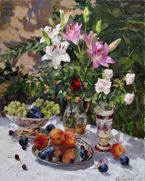 Sale of paintings Azat Galimov. Flowers and still life