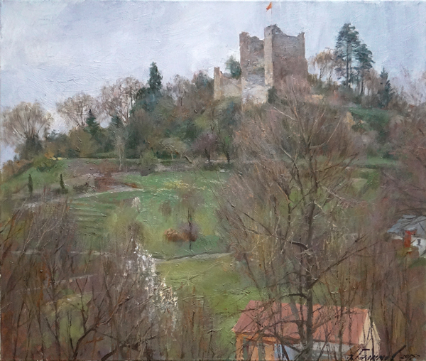 Картина художника Азата Галимова для продажи. Крепость в Баденвайлере.