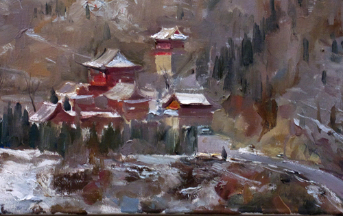 Fragment painting Azat Galimov  