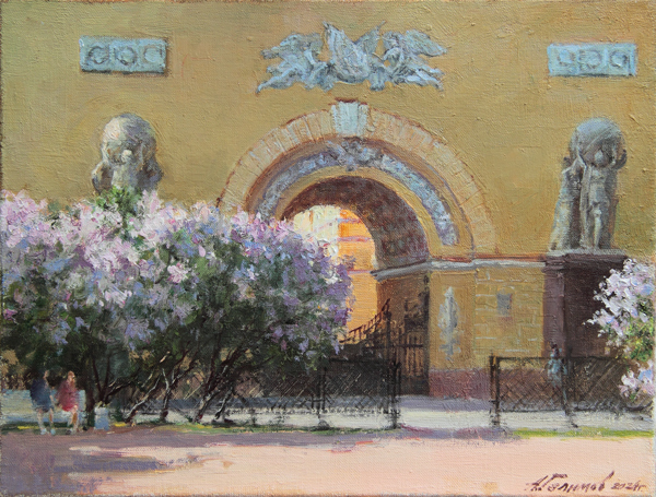 Painting by Azat Galimov on the theme of St. Petersburg for sale.