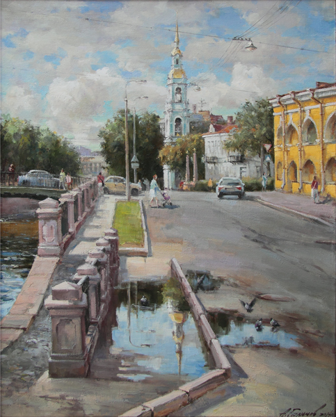 Sale of paintings by artist Azat Galimov for sale on the theme of St. Petersburg