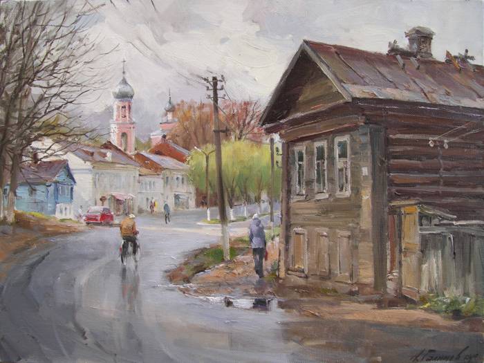 Картина художника Азата Галимова.Валдай. После дождя.