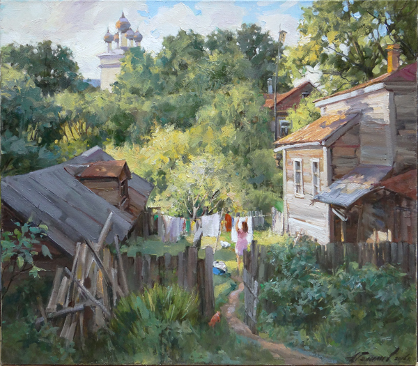 Картина художника Азата Галимова на продажу. Русский пейзаж