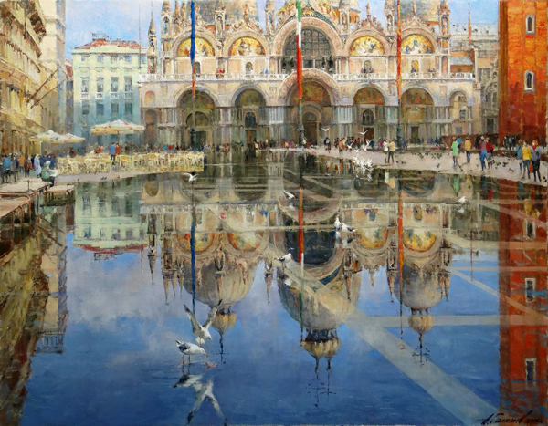 Artworks Azat Galimov. Venice. Piazza San Marco