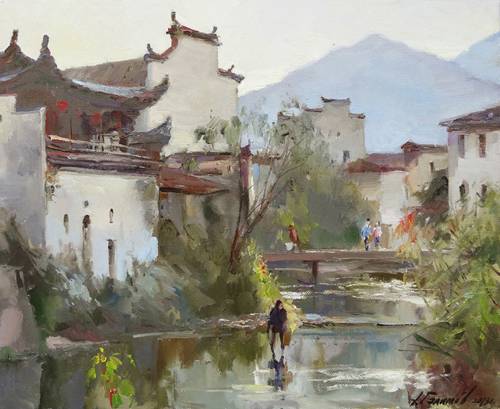 Painting.  Azat Galimov. artwork Shaanxi Province