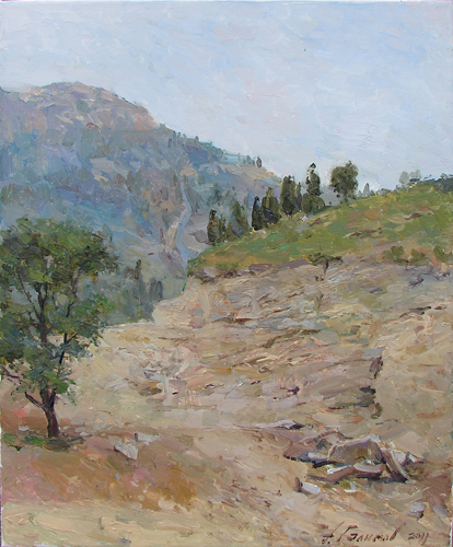 Painting by Azat Galimov. Artwork In the Manchu-Korean Mountains, East Shenyang.