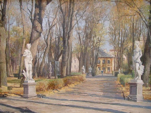 Paintings by Azat Galimov.Summer Garden