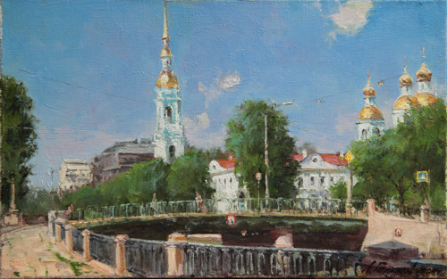 Painting by Azat Galimov.  Kryukov canal.