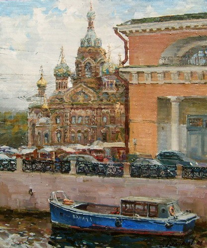Painting by Azat Galimov.Moyka. 