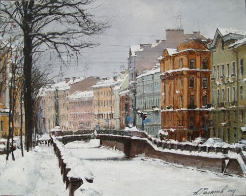 Paintings by Azat Galimov. Sleep Channel. St. Petersburg 