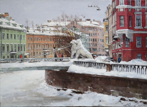 Paintings by Azat Galimov. Winter dream 