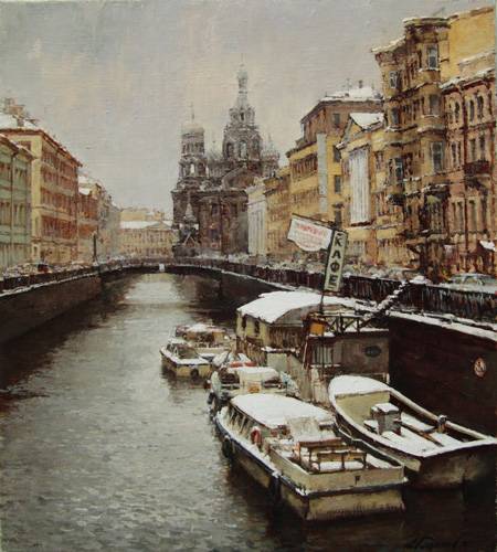 Paintings by Azat Galimov. Griboyedov Canal 
