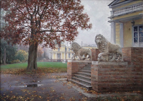 Painting Azat Galimov. The breath of autumn. Maryino. 