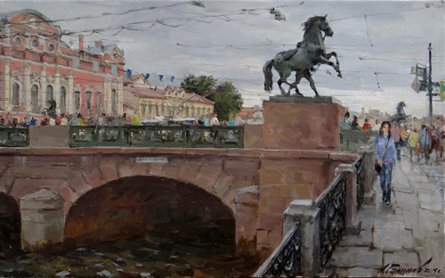 Paintings by Azat Galimov.St. Petersburg summer. 