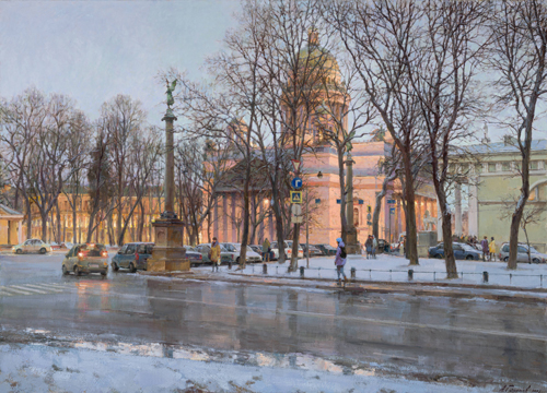 Paintings by Azat Galimov.  St. Petersburg Twilight