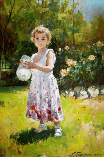 Painting by the artist Azat Galimov.Ayran. 