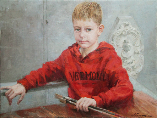 Painting by the artist Azat Galimov. Roman Albertovich. 