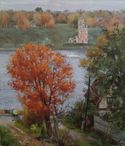 Painting Galimov Azat. Bad weather. Romanov-Borisoglebsk.