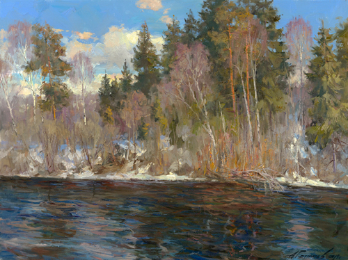 Painting Galimov Azat. Spring waters. 