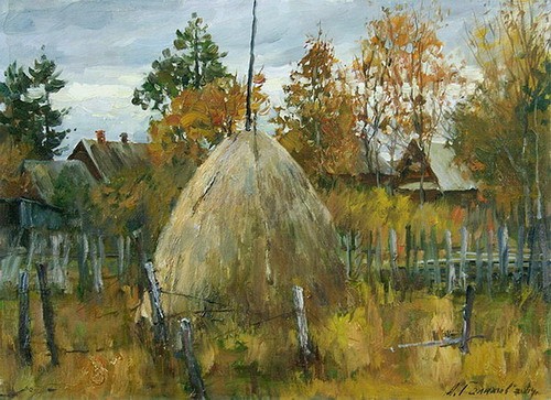 Painting Galimov Azat.New Ladoga. Berezie.