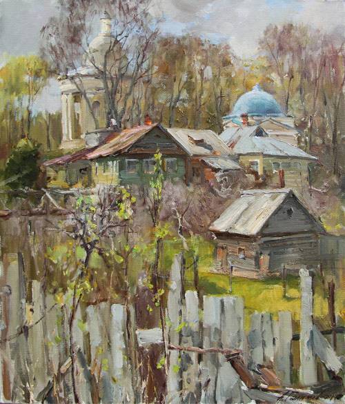 Картина Азата Галимова.Валдайская весна.