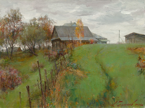 Painting by Azat Galimov.Autumn melancholy. Yazhelbitsy.