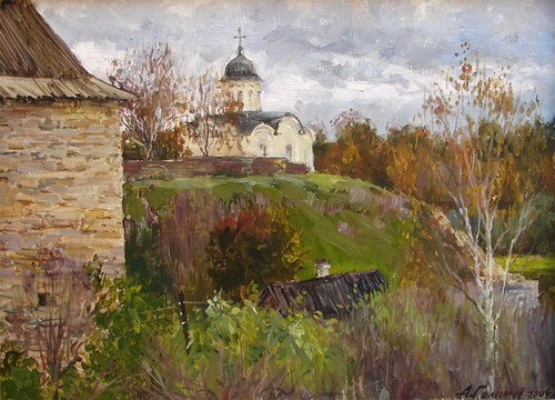 Painting Galimov Azat. Old Ladoga. 