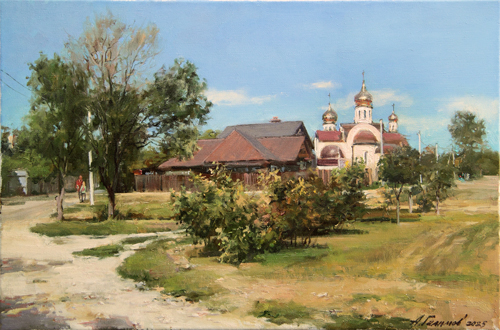 Painting by Azat Galimov.September in Sennoy. Taman Peninsula.