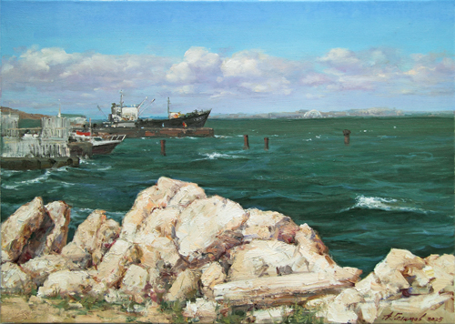Painting by Azat Galimov.Taman coast.