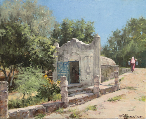 Painting by Azat Galimov. Turkish fountain.Taman.