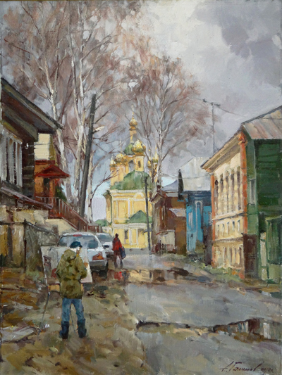 Painting Galimov Azat.Ples. Spring etudes.
