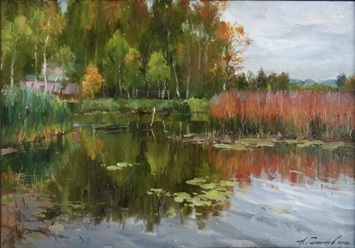 Painting Galimov Azat.Valdai . The fairytale land.